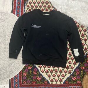 A-COLD-WALL* Black Crewneck Sweater with Logo